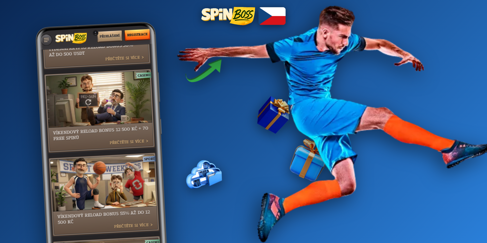Přehled typů bonusů dostupných ve Spinboss Kasino Kasinu