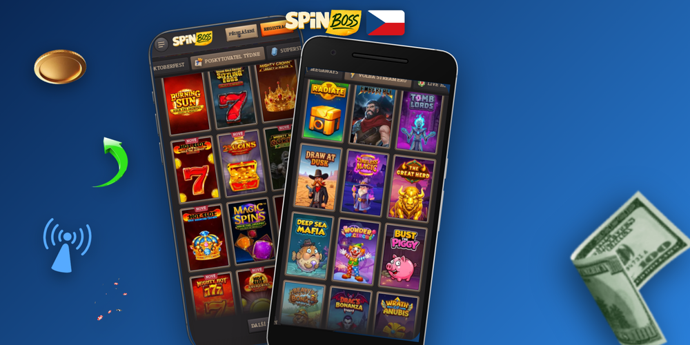 Spinboss Kasino Kasino live lobby s kategoriemi slotů, live dealerů a jackpotů